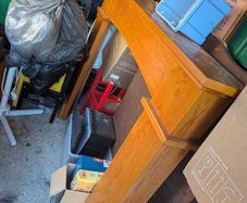 wooden mantle piece