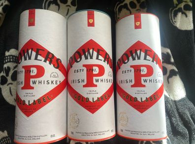 Powers whiskey gold label empty box