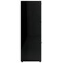 Book Cabinet High Gloss Black 90x30x90 cm Chipboard Image 7