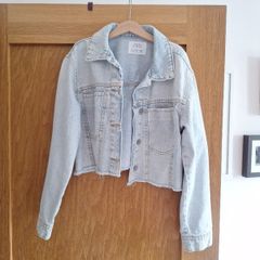 zara short denim jacket