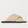 Braided leather slides Image 2