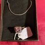 925 Sterling Silver Necklace & White Metal Ring Image 2