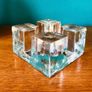Vintage 1960s  Ice block candle holder Image 2