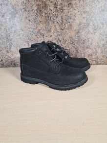 Womens Timberland Nellie Classic Chukka Boots Waterproof Black Suede Leather Size Uk 6 Eu 39 Ankle Winter Boot