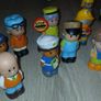 22 ELC  happyland figures, childern, astronauts, robot, animals and various  professionals Image 3