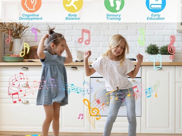 Kids Piano Mat Music Dance Mats Multi-function Touch Play Keyboard Mat with 9 Keys & 8 Animal Sounds Musical Carpet Mat Dancing Toy Educational Musical Instruments Toys for Age 3+ Boys Girls