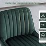 Luxury Velvet Bar Chairs Set Cushioned Breakfast Stools with Back Support Image 4