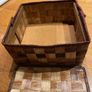 Vintage handmade woven box Image 3