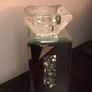 Tealight Candle Holder Diamond Crystal Mirrored Image 2