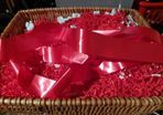 Large  hamper basket includes filling