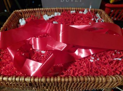 Large  hamper basket includes filling
