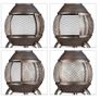 Removable  Fireplace Patio stove with mesh door Image 7