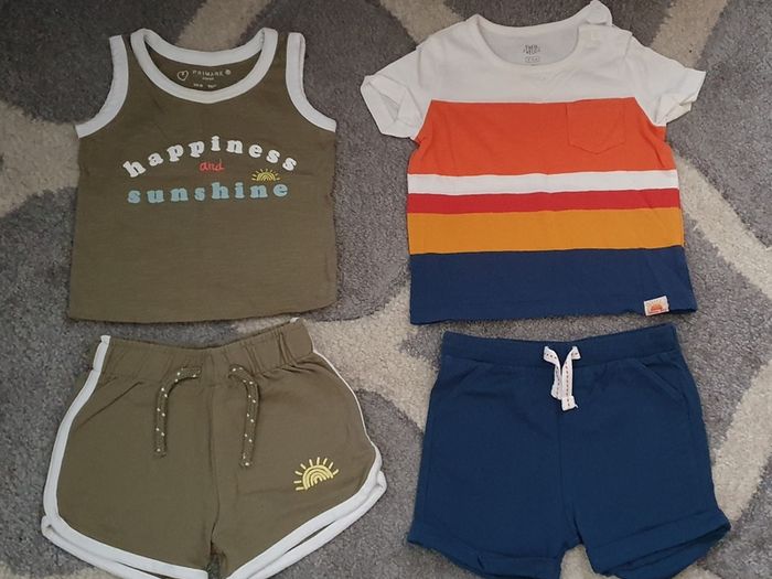 baby boy summer outfits & Nike shoes 3-6 months
