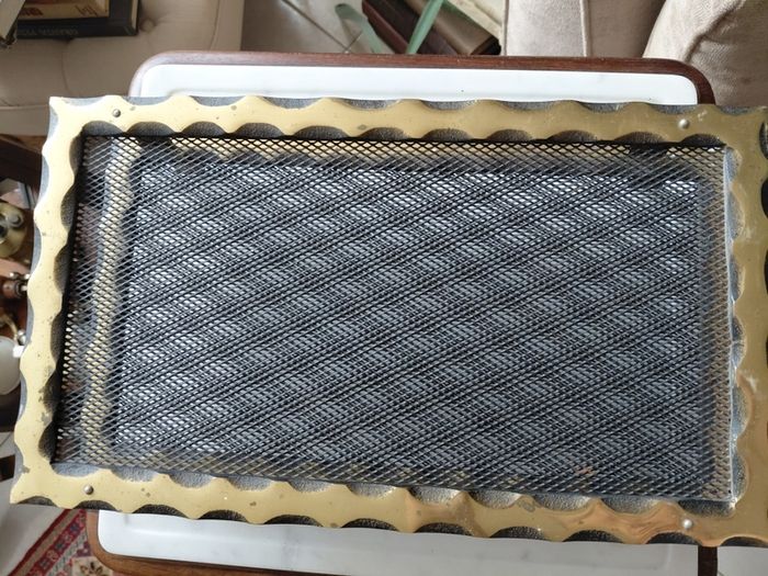 Antique French brass mesh ventilation grills