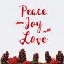 Peace, Joy, Love Decal, Peace, Joy, Love Sticker, Window Decal, Letter Decal, Quotes Wall Decal, Seasons Greetings, Christmas Removable Image 2