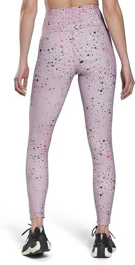 Reebok Women's Leggings TS Lux Hr 2.0 Mult Speckle Tights Jacquard, HK6836 inflil, Pink XL