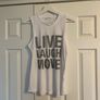 Goodmove White Live Laugh Move Sports Top Image 6