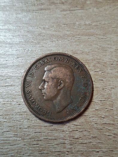 Great Britain UK 1940 Half Penny George VI Coin - free standard postage