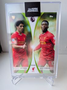 Luis Suarez and Daniel Sturridge Liverpool FC Topps Total Football Duos /75