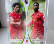 Luis Suarez and Daniel Sturridge Liverpool FC Topps Total Football Duos /75