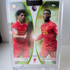 Luis Suarez and Daniel Sturridge Liverpool FC Topps Total Football Duos /75