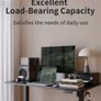 Electric Standing Desk 100 x 60 cm, Height Adjustable Sit Stand Desk with 3 Memory Presets, Home Office Computer Desk, Black Frame with Black Top Image 4