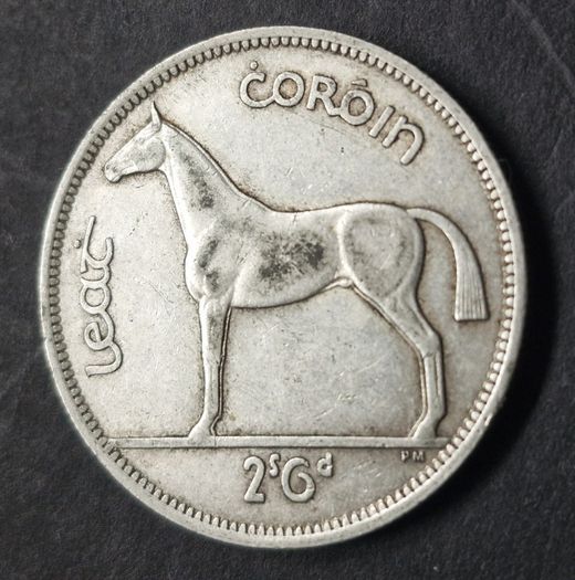 Eire 1942 Half Crown Silver Coin
