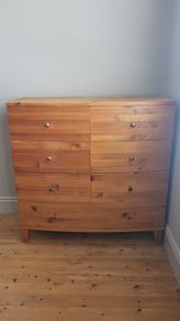 bed frame, lockers and chest of drawers (super king)