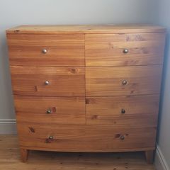 bed frame, lockers and chest of drawers (super king)