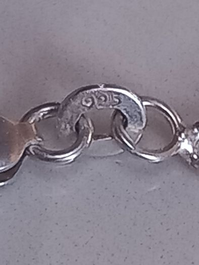 Stamped silver chain, 15.83g, lovely condition, D18 free reg post