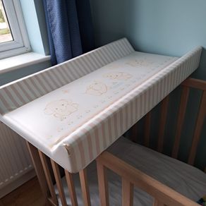 Cot top changing table