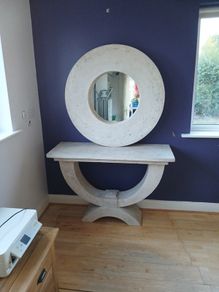 Bespoke console table and mirror