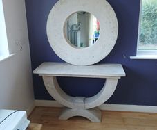 Bespoke console table and mirror