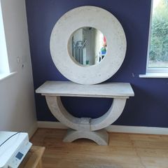 Bespoke console table and mirror