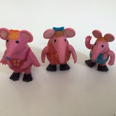 3 Small Vintage CBBC Clanger figures