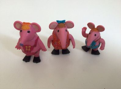 3 Small Vintage CBBC Clanger figures