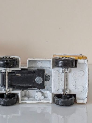 4 vintage Corgi Juniors die-cast models, made in Great Britain. These are classic 1:64 scale models