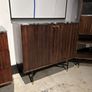 Solid wood bar cabinet with marble top Image 3