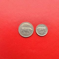 2 Irish 5p 1978/1998