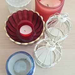 Misc candle holders/ decor