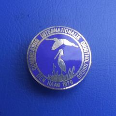 INTERNATIONAL ORNITHOLOGISTS CONGRESS 1970 (The Hauge, Netherlands) - a delegate's attendance badge