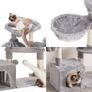 Cat Tree with Sisal Scratching Posts, Multi-Level Cat Tower, Cat climbing frame with large platform, basket MULTIPLE COLOURS (FREE POSTAGE) Image 7