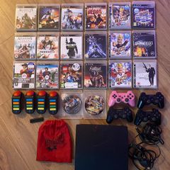 Playstation 3 BUNDLE DEAL Buzz Controllers Games Star Wars Call Duty