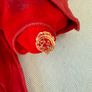 Vintage Soft Red Leather Ladies Gloves - Genuine Leather Image 3