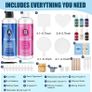 Epoxy Resin Kit for Beginners, 474ml Crystal Clear Resin Starter Kits with Moulds, Pigments, Mica Powder, Gold Leaf, Resin Kit for Coaster Jewelry Tray Coating and Casting (FREE POSTAGE) Image 2
