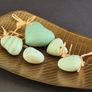 Set of 5 ceramic, clay love hearts Image 9