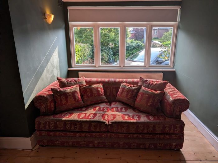 Bespoke Traditional 2-Seater Sofa. Recently Restuffed