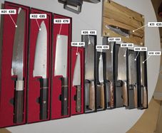 Japanese Style Chef Knives Ginsan Damascus Steel