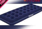 Single Size Air Bed | Inflatable Outdoor, Indoor Airbed for Camping, Quick Inflation Air Mattress, Blue (FREE POSTAGE)