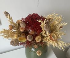 Dried Flower Bouquet with Vase